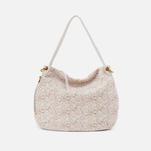 HOBO Fern Embroidered White Hobo